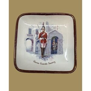 Gray's Pottery Bone China Trinket Dish Horse Guards Sentry English Decor